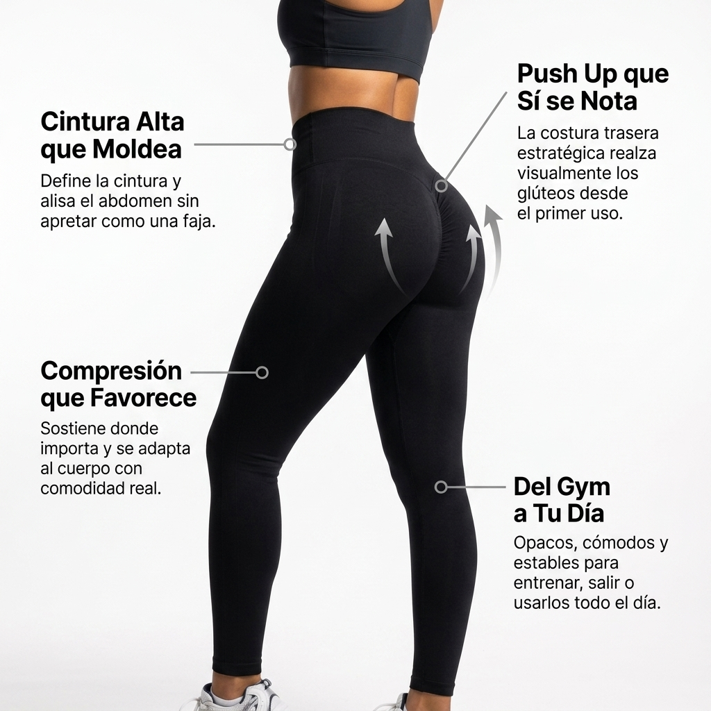 Leggings Sin Costuras Push Up